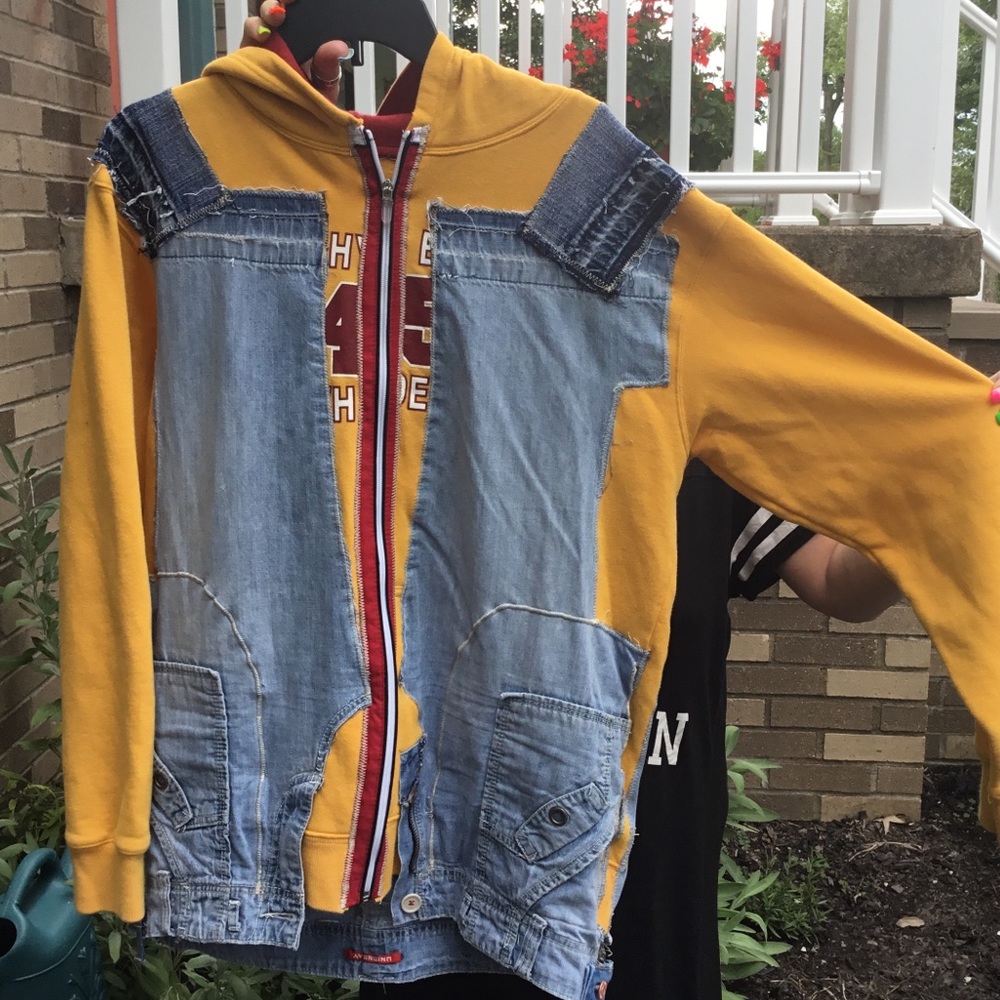 Gold & Denim Hoodie/Hybrid